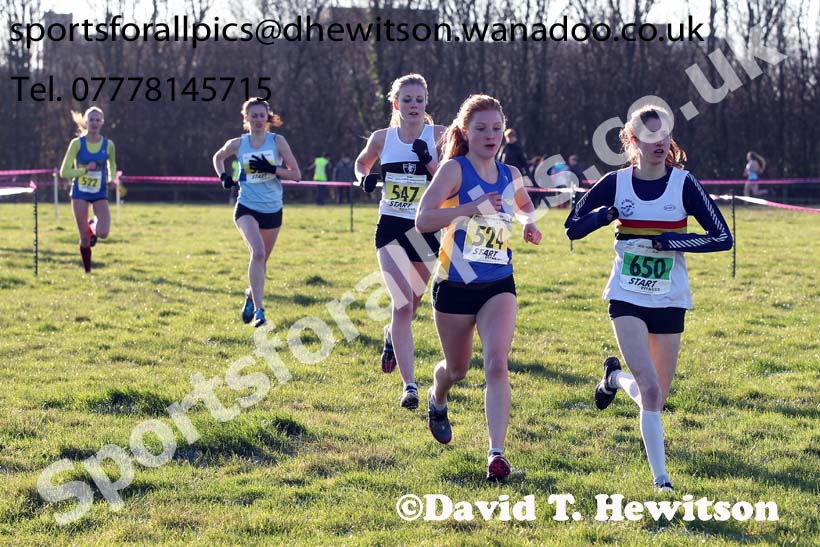 Womens under-17s and 20s North Eastern Cross Country Chanpionships. Photo: David T. Hewitson/Sports for All Pics